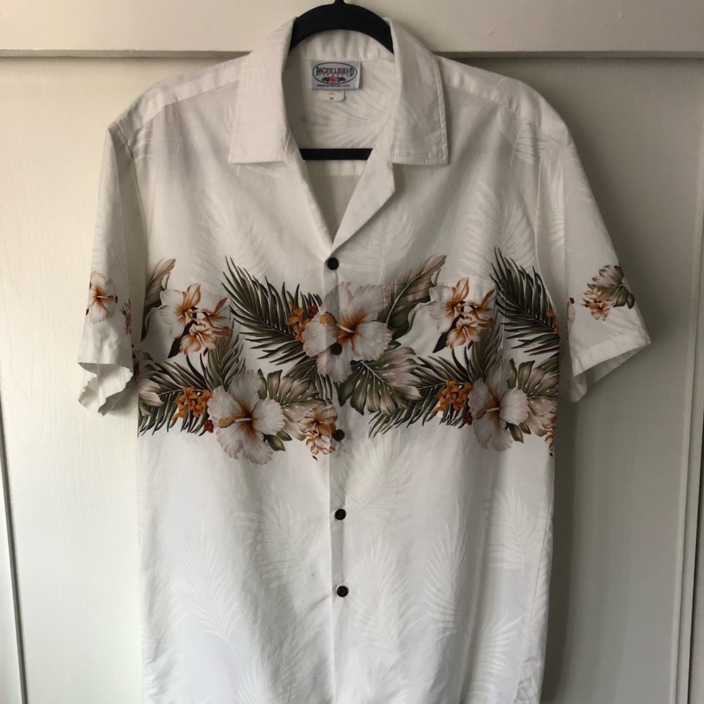 VTG-Pacific Legend Short Sleeve Button Down sz M
